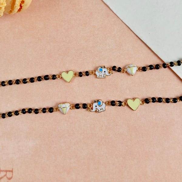 Elephant Heart & Diamond Nazariya – Gold Plated Silver