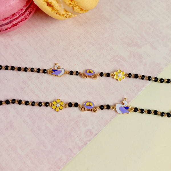 Swan, Flower & Carriage Nazariya – Gold Plated Silver