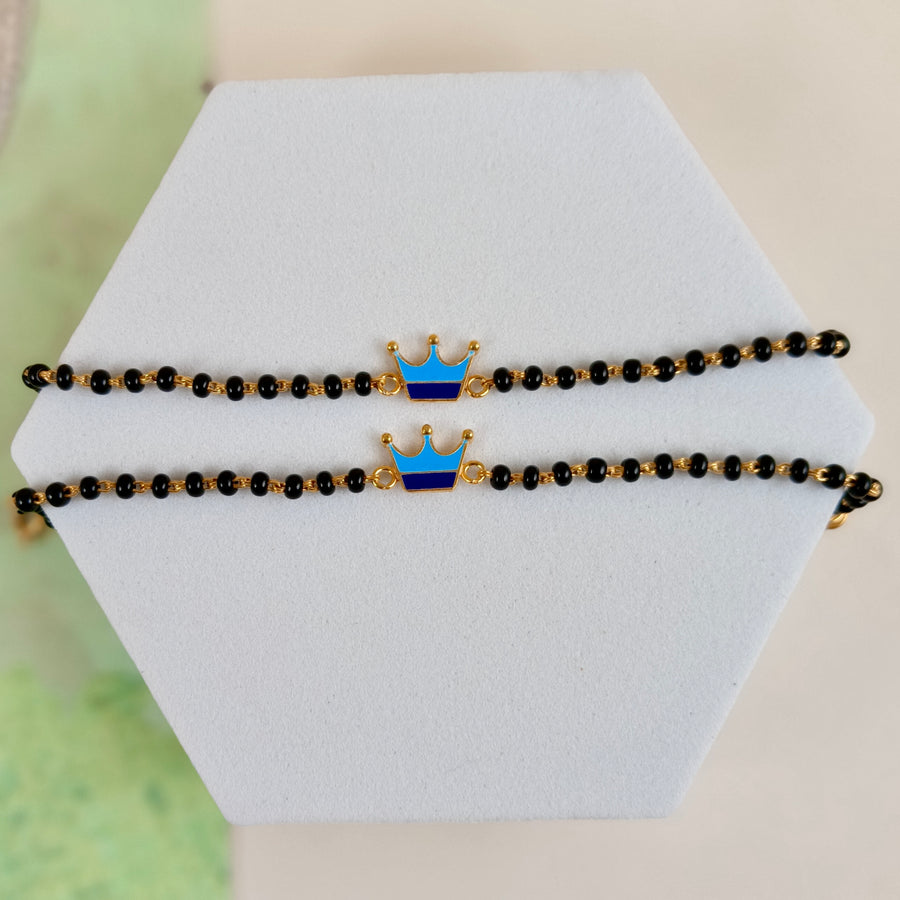 Blue Clolours Crown Nazariya-Pair - Arista Jewels