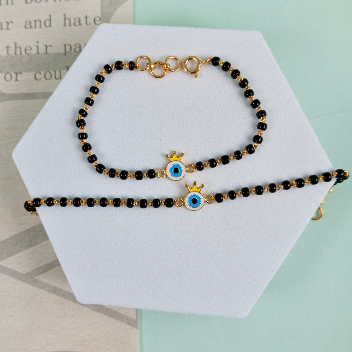 Evil Eye Crown Nazariya – Gold Plated Silver - Arista Jewels