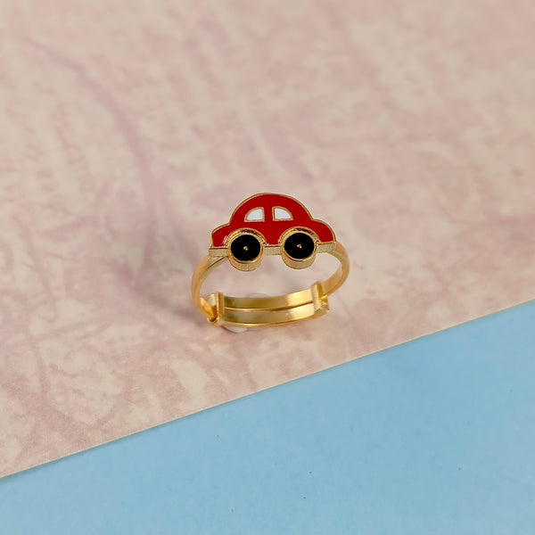 Red Car Kids Gold Ring - Arista Jewels
