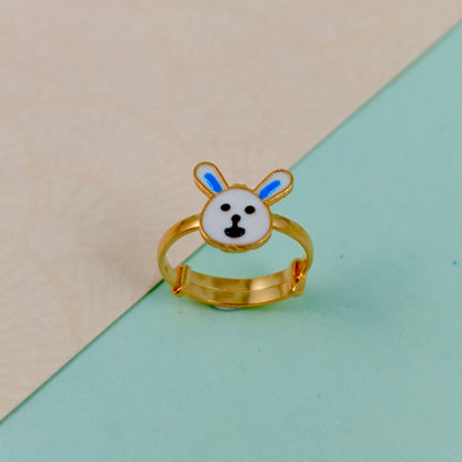 Adorable Rabbit Kids Gold Ring - Arista Jewels