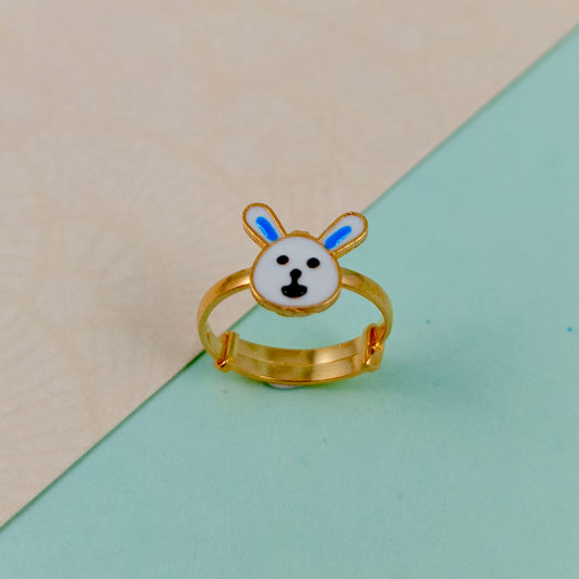 Adorable Rabbit Kids Gold Ring - Arista Jewels