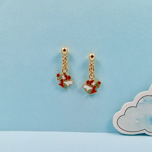 Angel Drop Kids Gold Earring - Arista Jewels