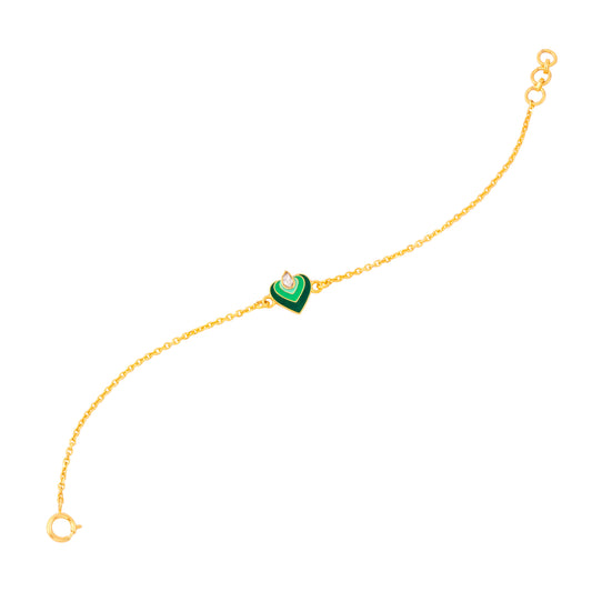 Polkie Hearts Shade Bracelet - Arista Jewels