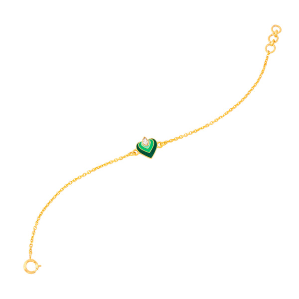 Polkie Hearts Shade Bracelet - Arista Jewels