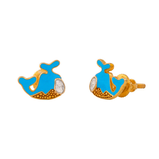 Polkie Dolphin Earrings - Arista Jewels