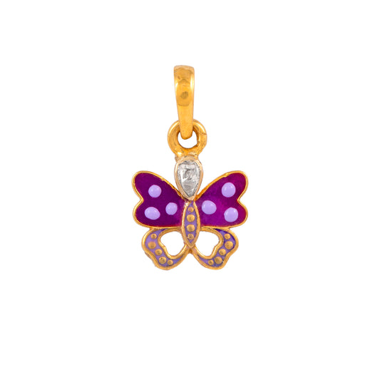 Polkie Butterfly Pendant - Arista Jewels