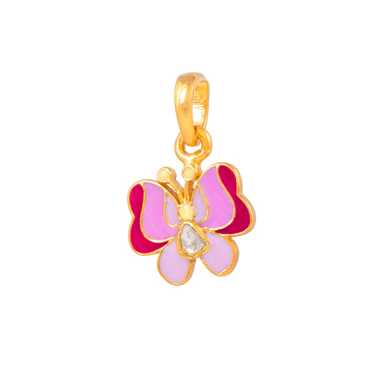 Butterfly polkie pendant - Arista Jewels