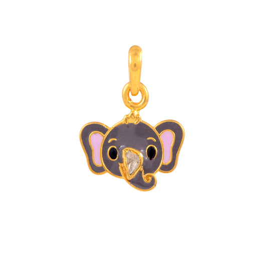 Elephant Polkie Pendant - Arista Jewels