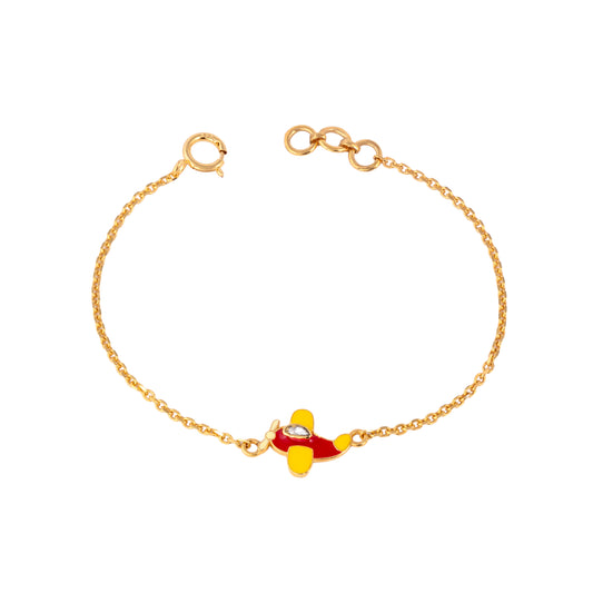 Polkie Plane Bracelet - Arista Jewels