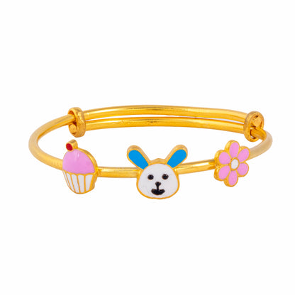 Flower Bunny Cupcake Kada - Arista Jewels