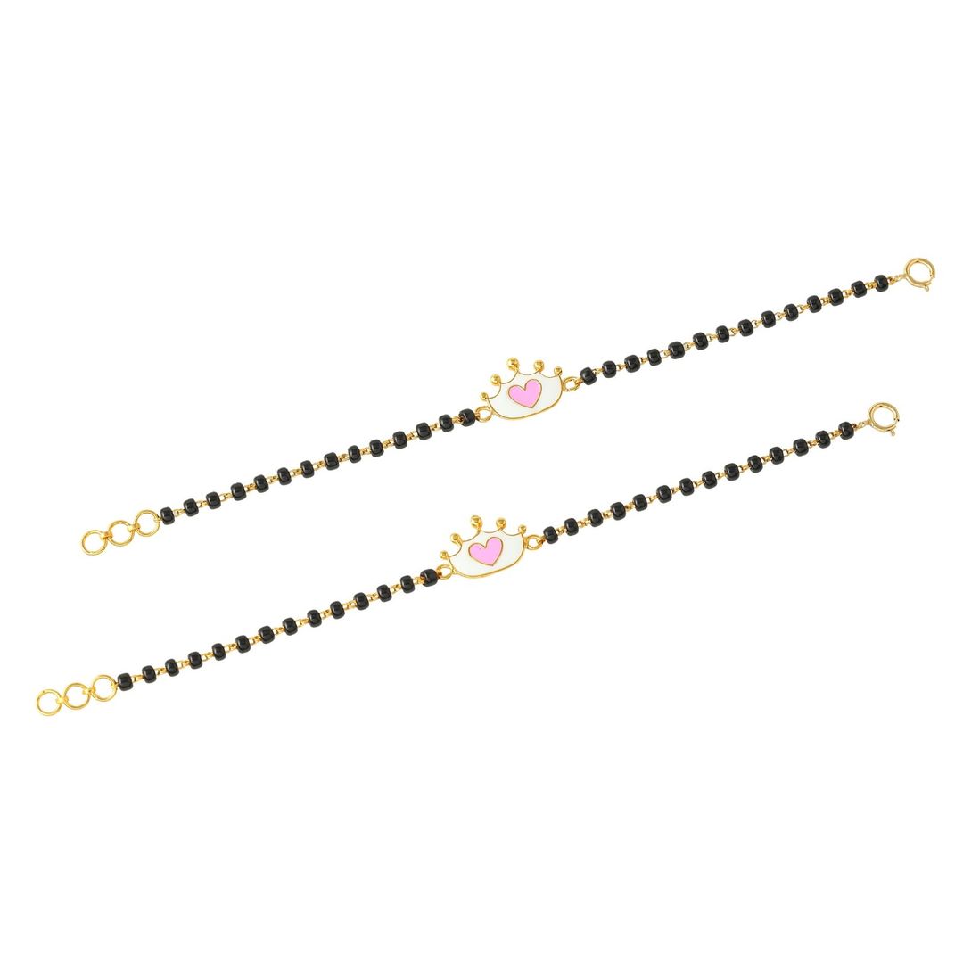 Silver Crown Heart kids Nazariya-Pair in Silver