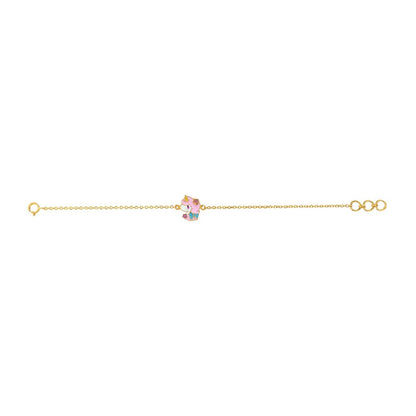 Unicorn Kids Gold Bracelet - Arista Jewels