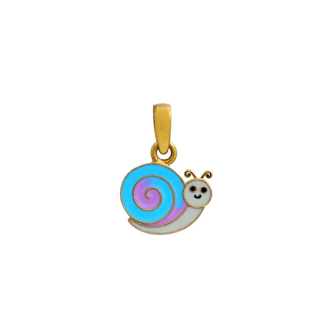 Snail Kids Gold Pendant - Arista Jewels