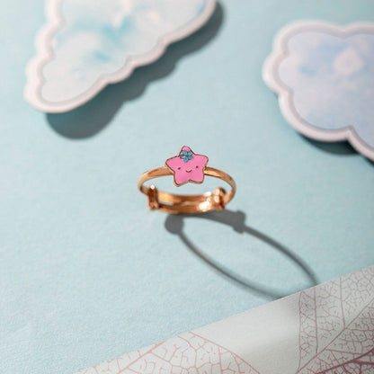 Star and Bow Kids Gold RIng - Arista Jewels