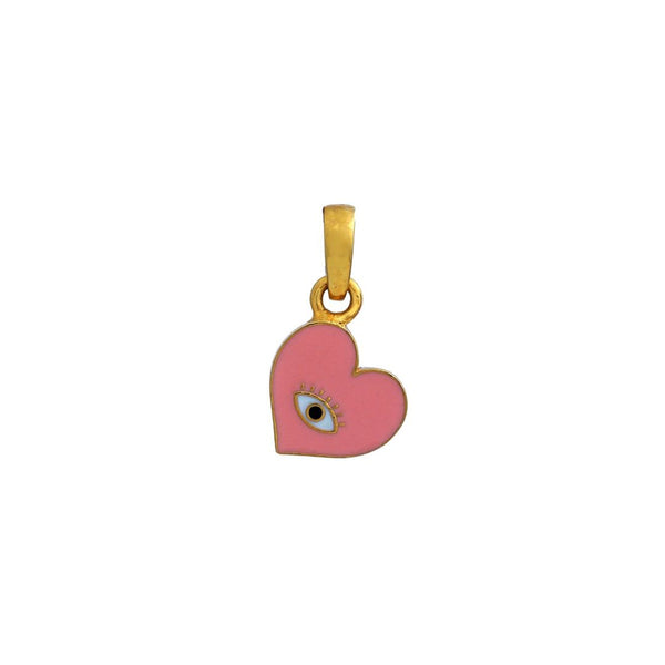 Heart Eye Kids Gold Pendant - Arista Jewels