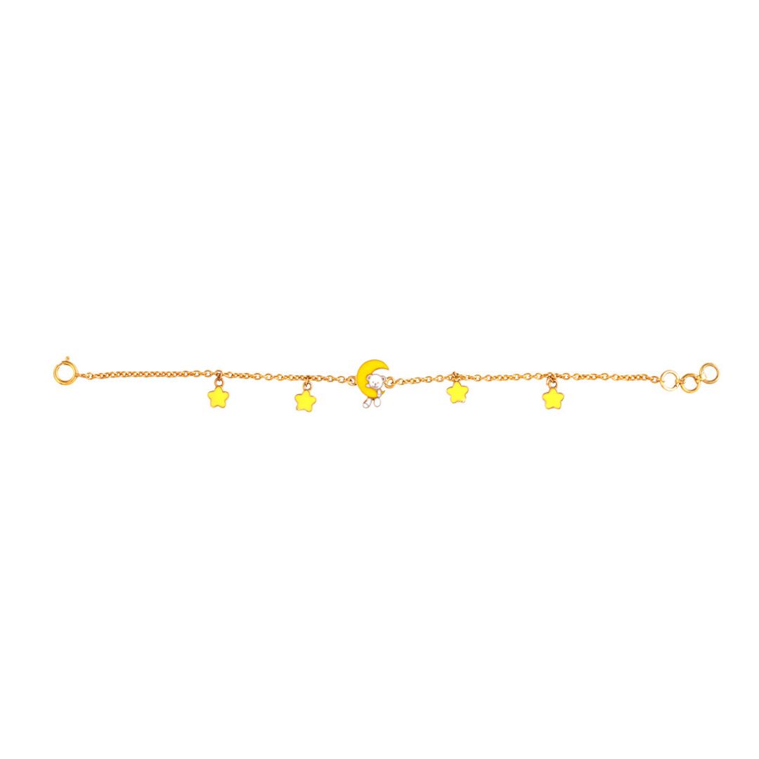 Moon Teddy Charm Bracelet - Arista Jewels