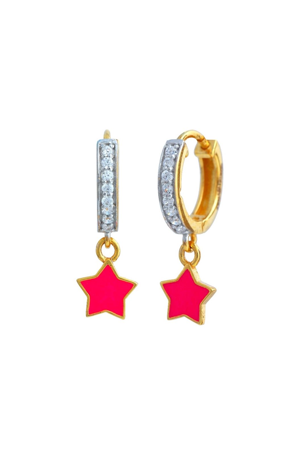 Pink Star Kids Gold Bali - Arista Jewels
