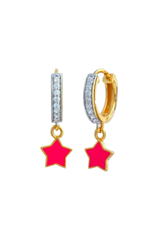 Pink Star Kids Gold Bali - Arista Jewels
