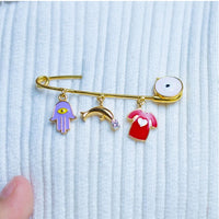 Cute Dolphin Diamond Baby Pin
