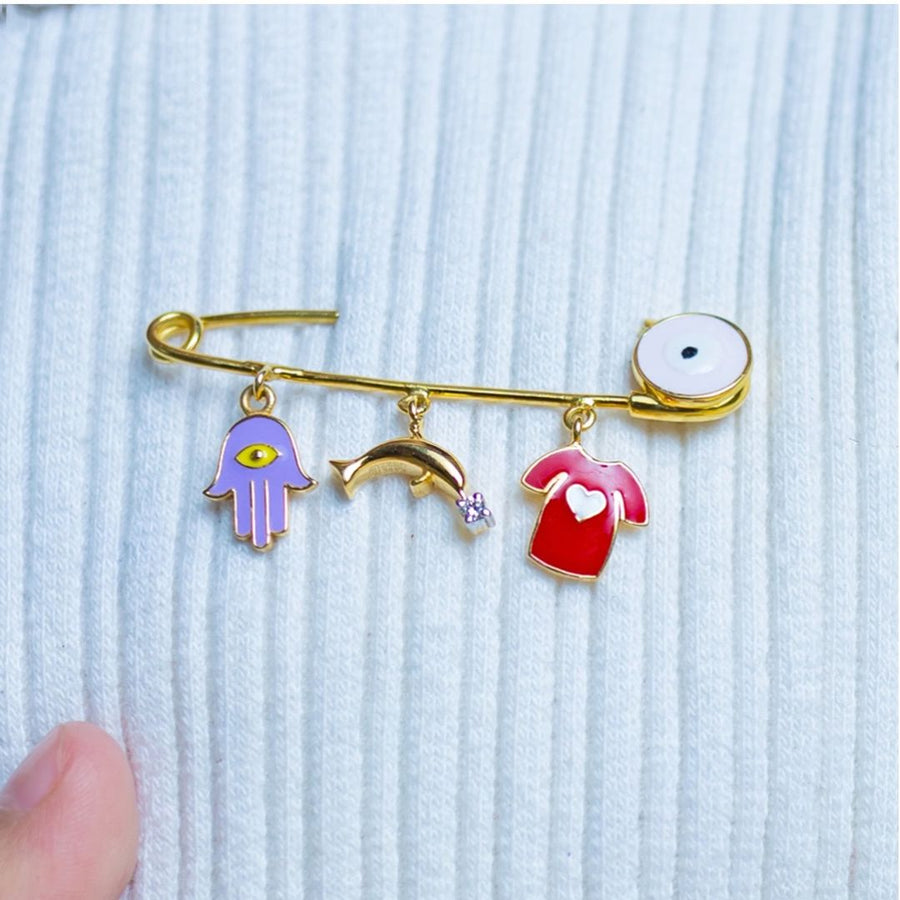 Cute Dolphin Diamond Baby Pin - Arista Jewels