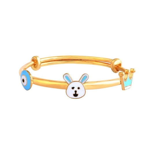 Cute Bunny Ajustable Silver Kada - Arista Jewels