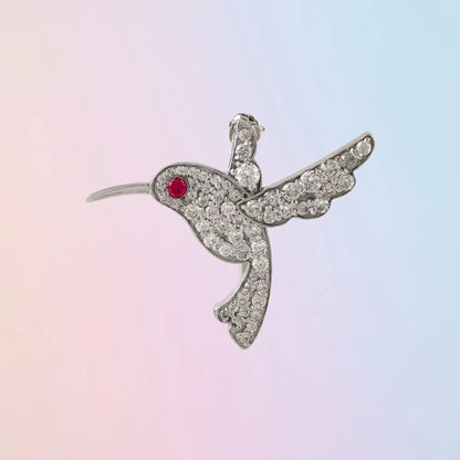 Silver Bird Silver Brooch for Kids — Dynamic Form