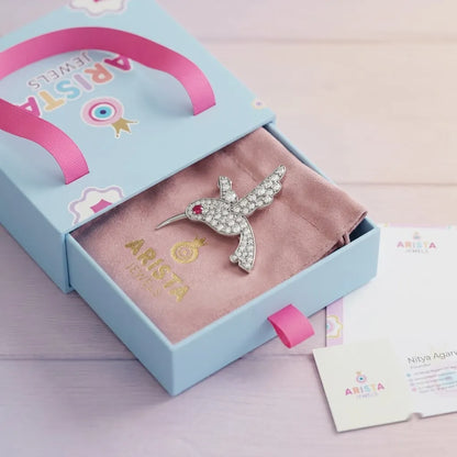Silver Bird Silver Brooch for Kids — Packaging