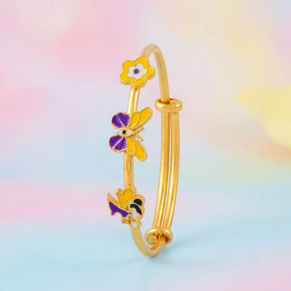 Silver Flutter Joy Silver Kada – Butterfly, Angel & Flower – gallery image 3