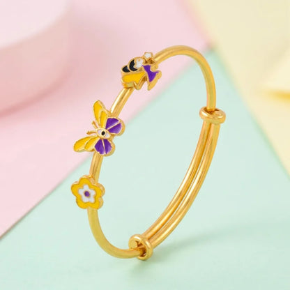 Silver Flutter Joy Silver Kada – Butterfly, Angel & Flower – gallery image 6