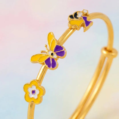 Silver Flutter Joy Silver Kada – Butterfly, Angel & Flower – gallery image 7