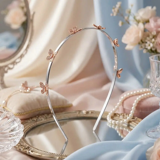 Silver Butterfly Hair Band — Artistic Mood
