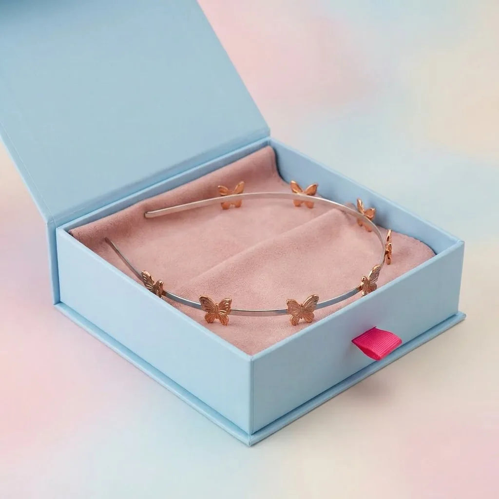 Silver Butterfly Hair Band — Packaging