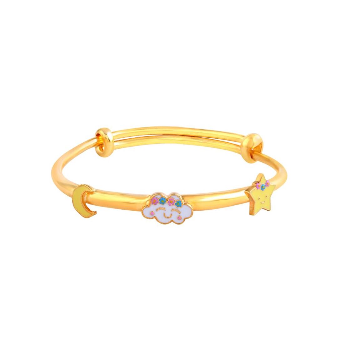 Cloud Tiara Adjustable Silver Kada - Arista Jewels