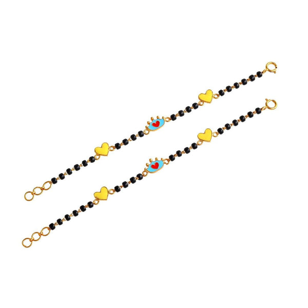 Silver Heart and Crown kids Nazariya-Pair in Silver