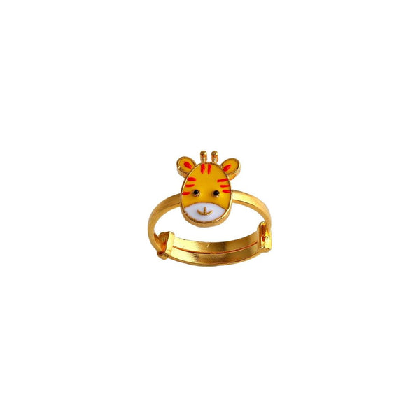 Adorable Giraffe Kids Gold Ring