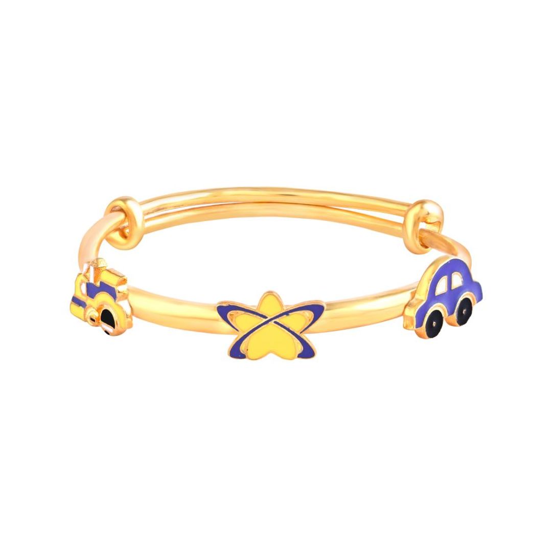 Car Adjustable Silver Kada - Arista Jewels