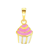 Cupcake Kids Gold Pendant