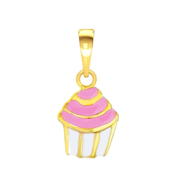 Cupcake Kids Gold Pendant