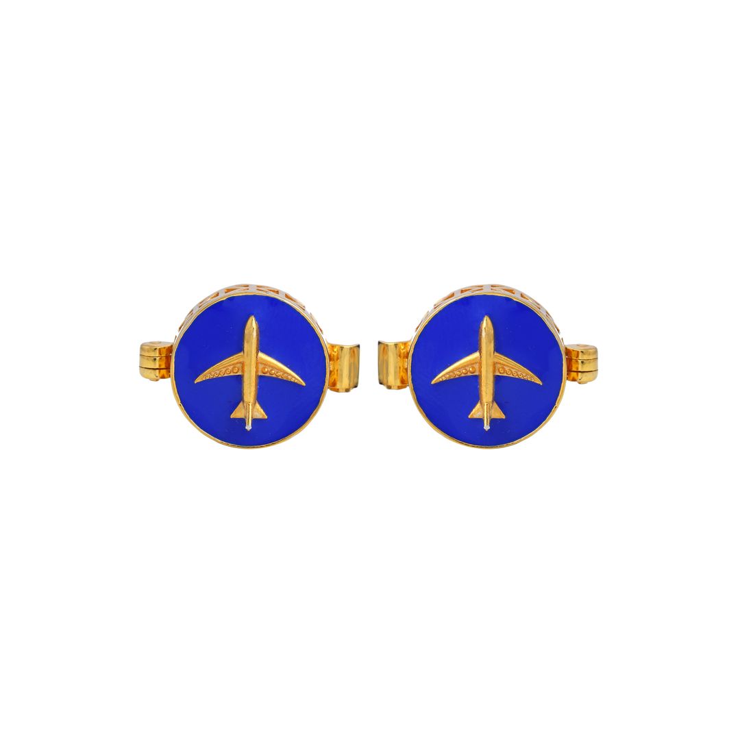 Airplane Button Single - Arista Jewels