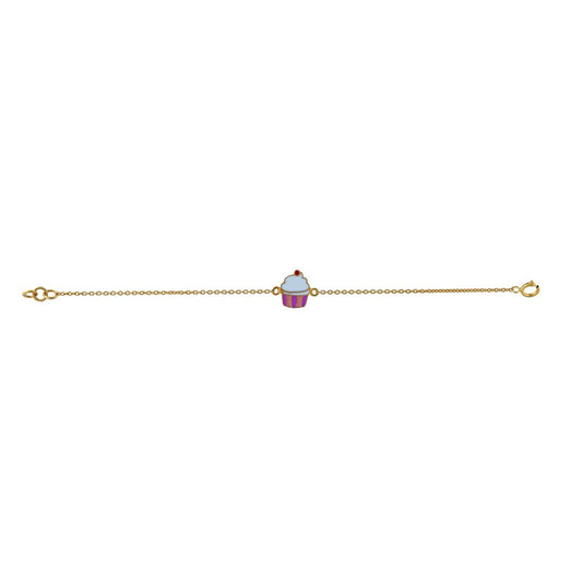 Cupcake Kids Gold Bracelet - Arista Jewels