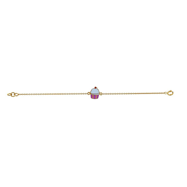 Cupcake Kids Gold Bracelet