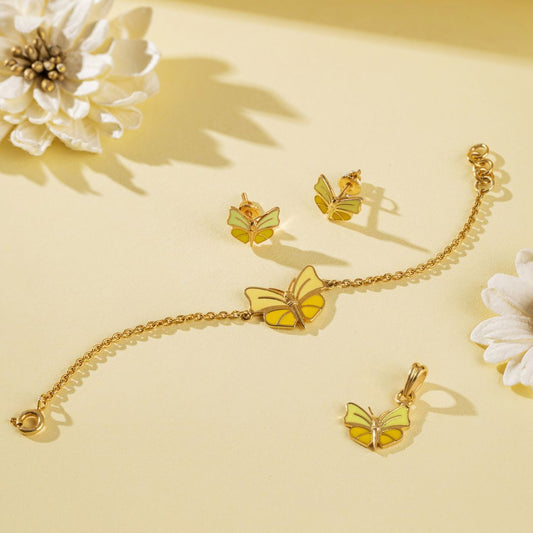 Yellow Butterfly Set - Arista Jewels
