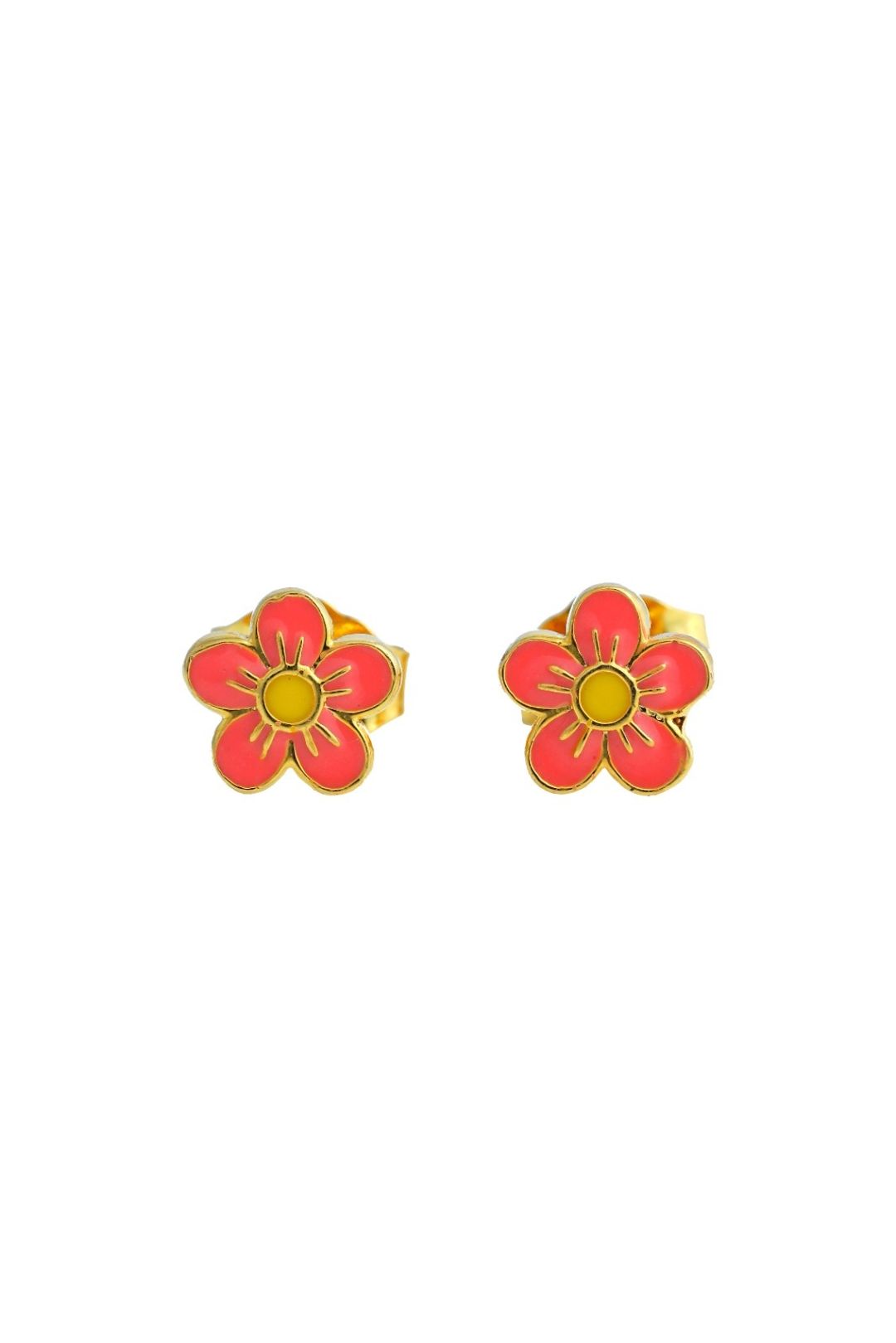 Flower Kids Gold Earring - Arista Jewels