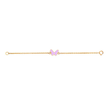 Cute Pink Butterfly Bracelet - Arista Jewels