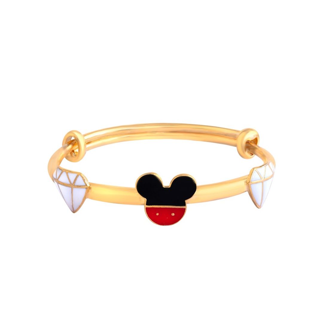 Mickey Adjustable Silver Kada - Arista Jewels