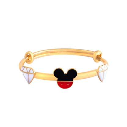 Mickey Adjustable Silver Kada - Arista Jewels