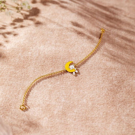 Teddy moon bracelet - Arista Jewels
