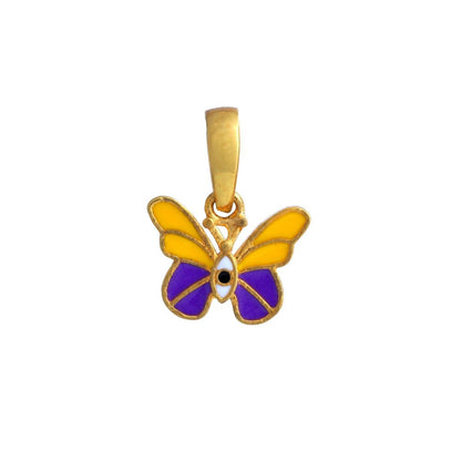 Cute Butterfly Kids Gold Pendant - Arista Jewels